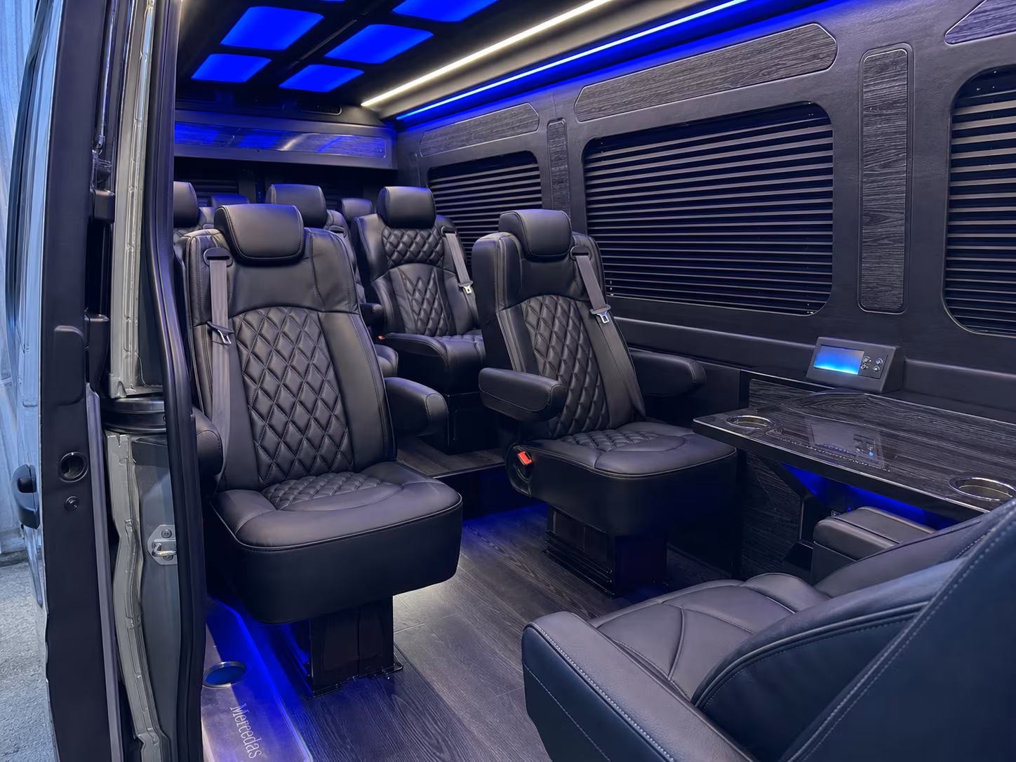 tyler 18 passenger sprinter van inside
